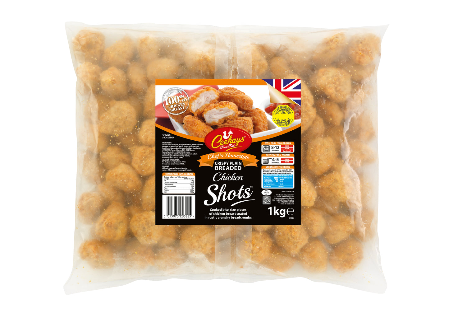 Ceekay's Breaded Chicken Shots 950g