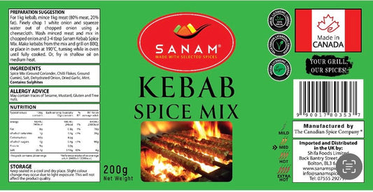 Sanam Kebab Spice Mix 200g