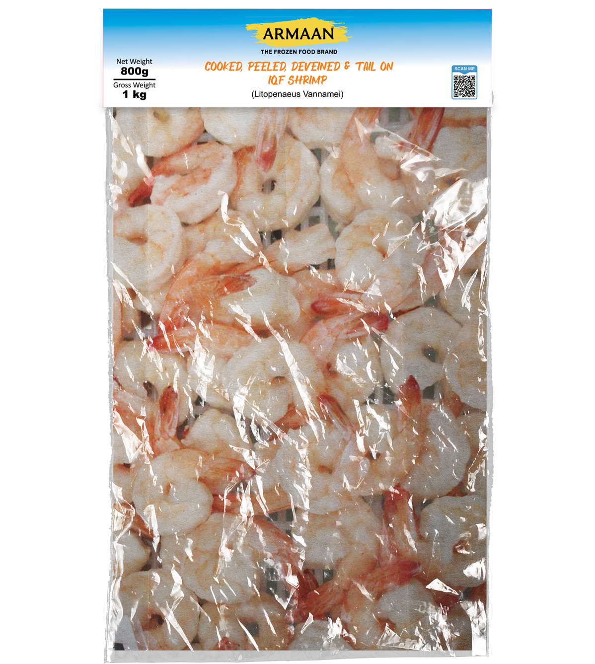 Armaan 31/40 Cooked & Peeled Tail on Shrimp