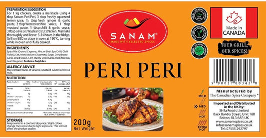 Sanam Peri Peri Spice 200g