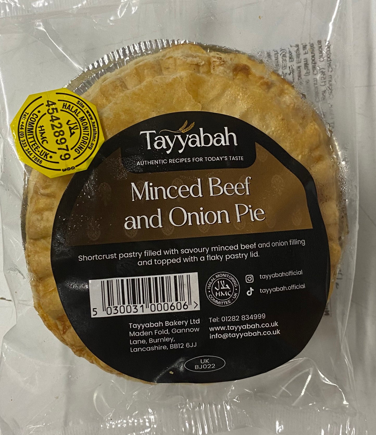 Tayyabah Minced Beef & Onion Pie
