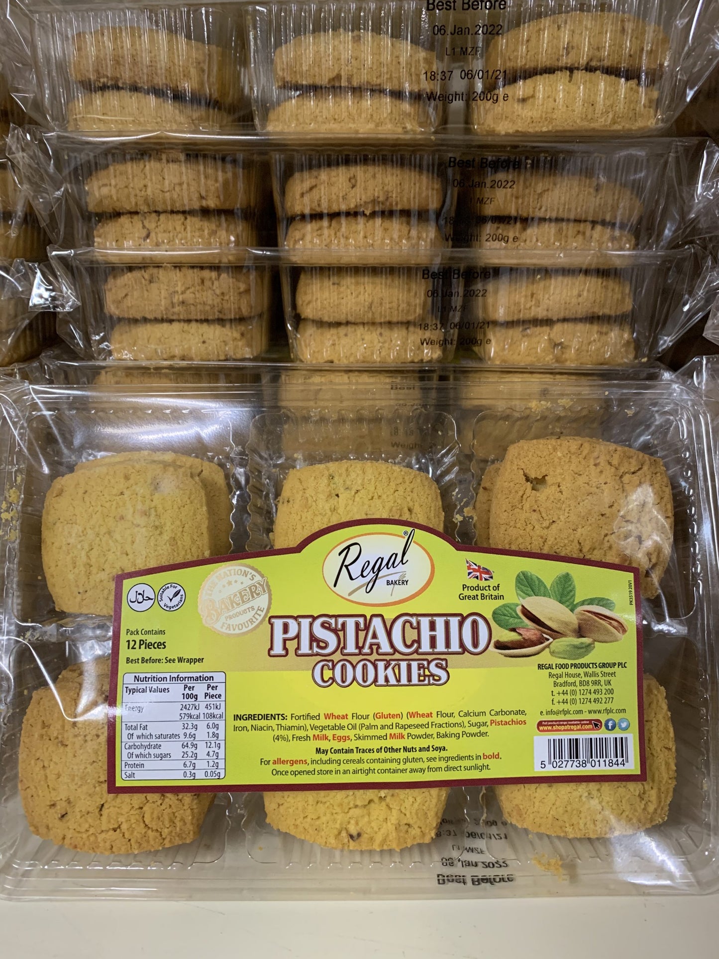 Regal Pistachio Cookies 12 pcs