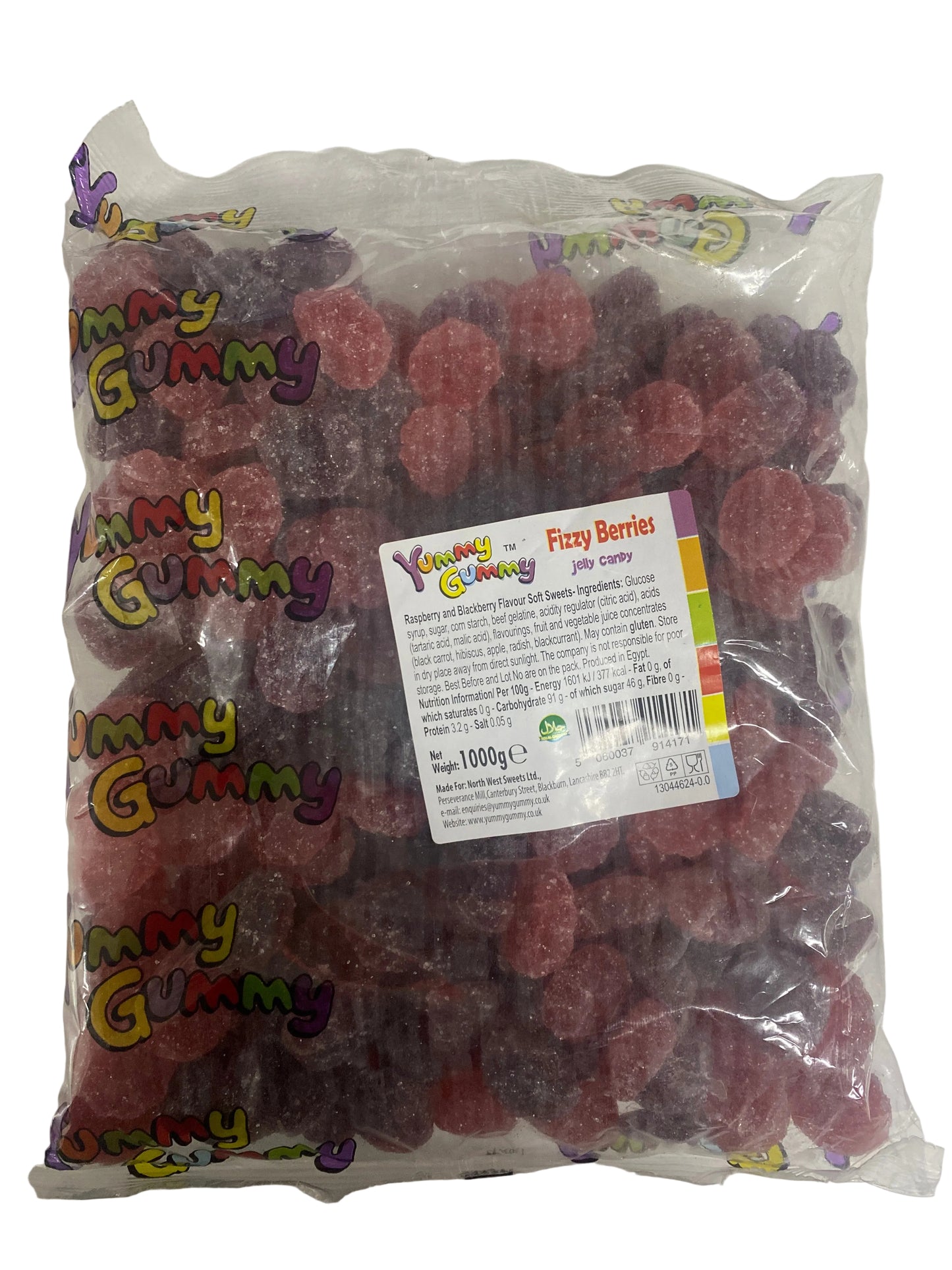 Yummy Gummy - Fizzy Berries 1000g