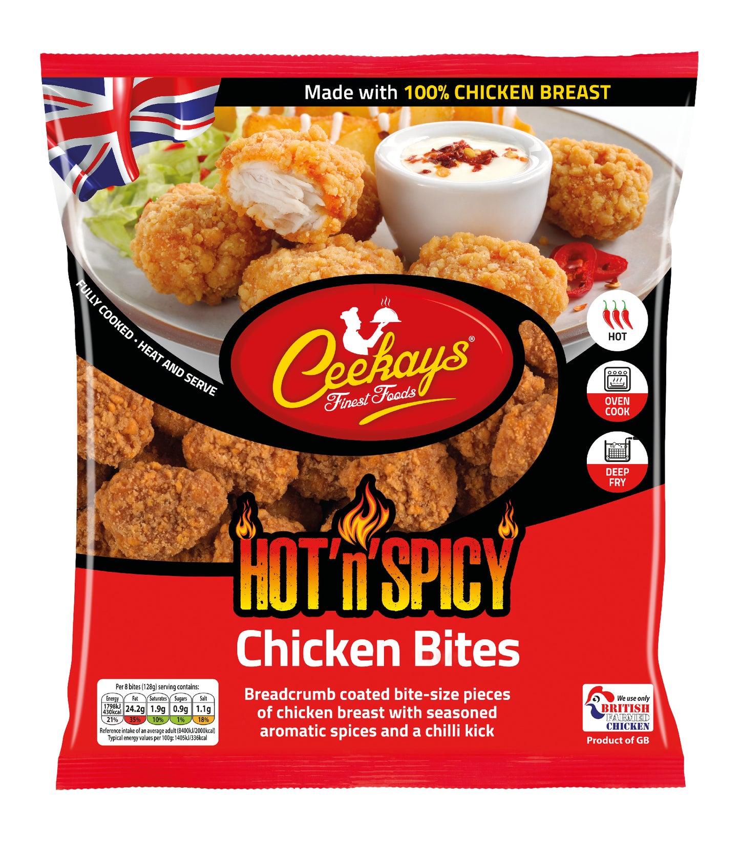 Ceekay's Hot & Spicy Mini Chicken Bites 500g