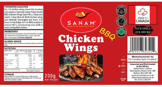 Sanam BBQ Chicken Wings Spice 200g