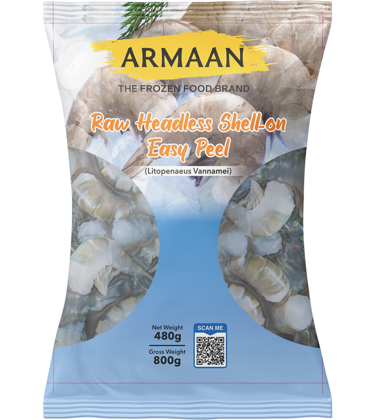 Armaan 8/12 Easy Peel Prawns 800g