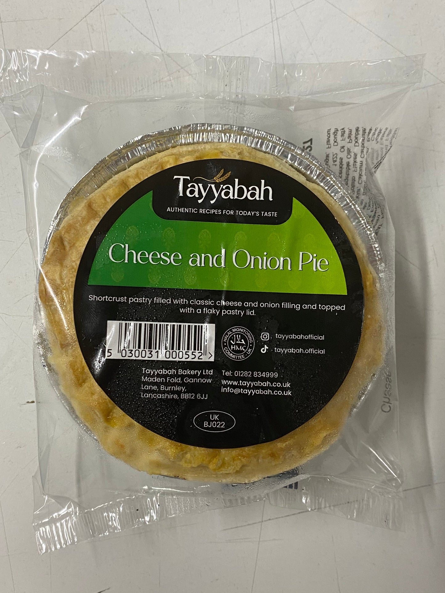 Tayyabah Cheese & Onion Pie