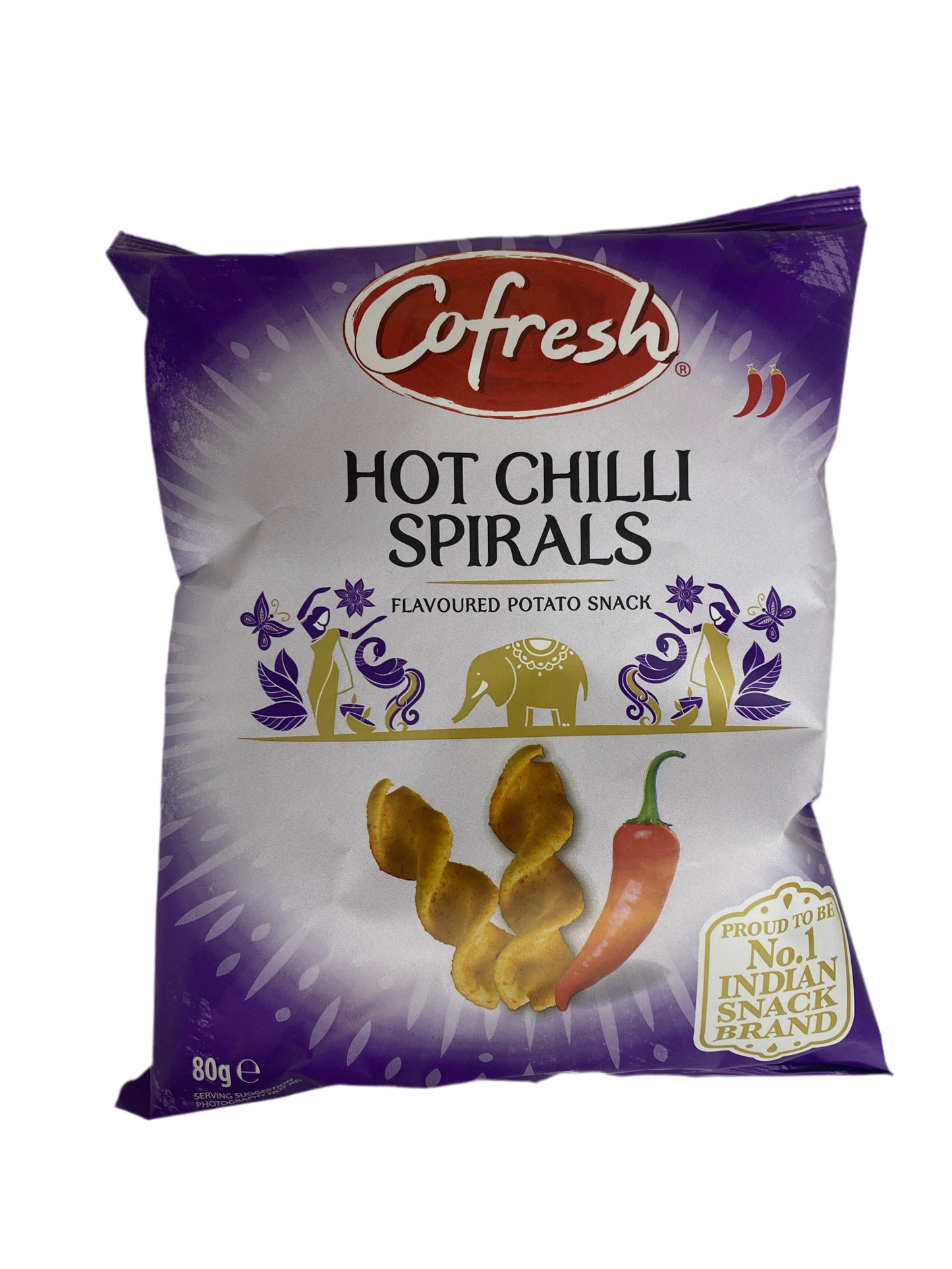 Cofresh Hot Chilli Spirals 80g