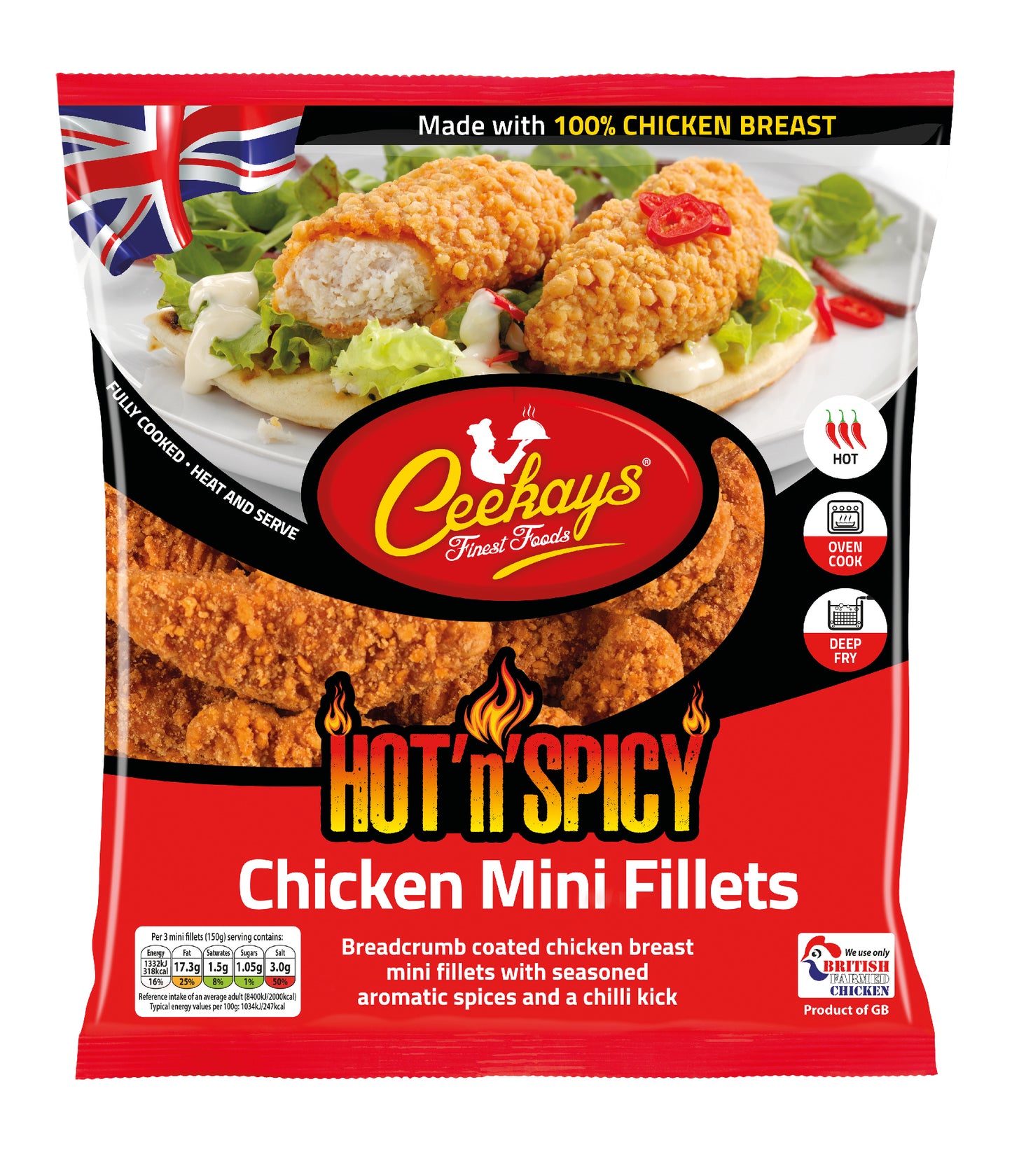 Ceekay's-Hot & Spicy Chicken mini Fillets 500g (HMC)