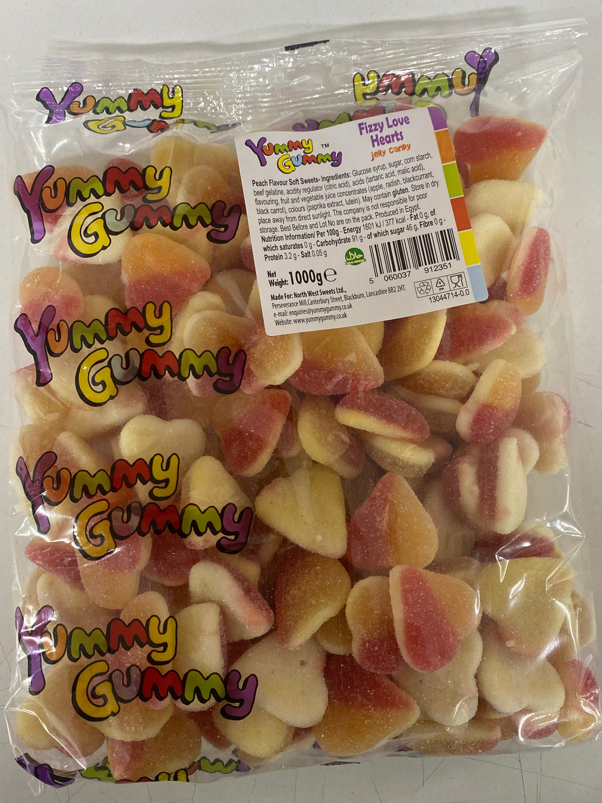 Yummy Gummy Fizzy Love Hearts