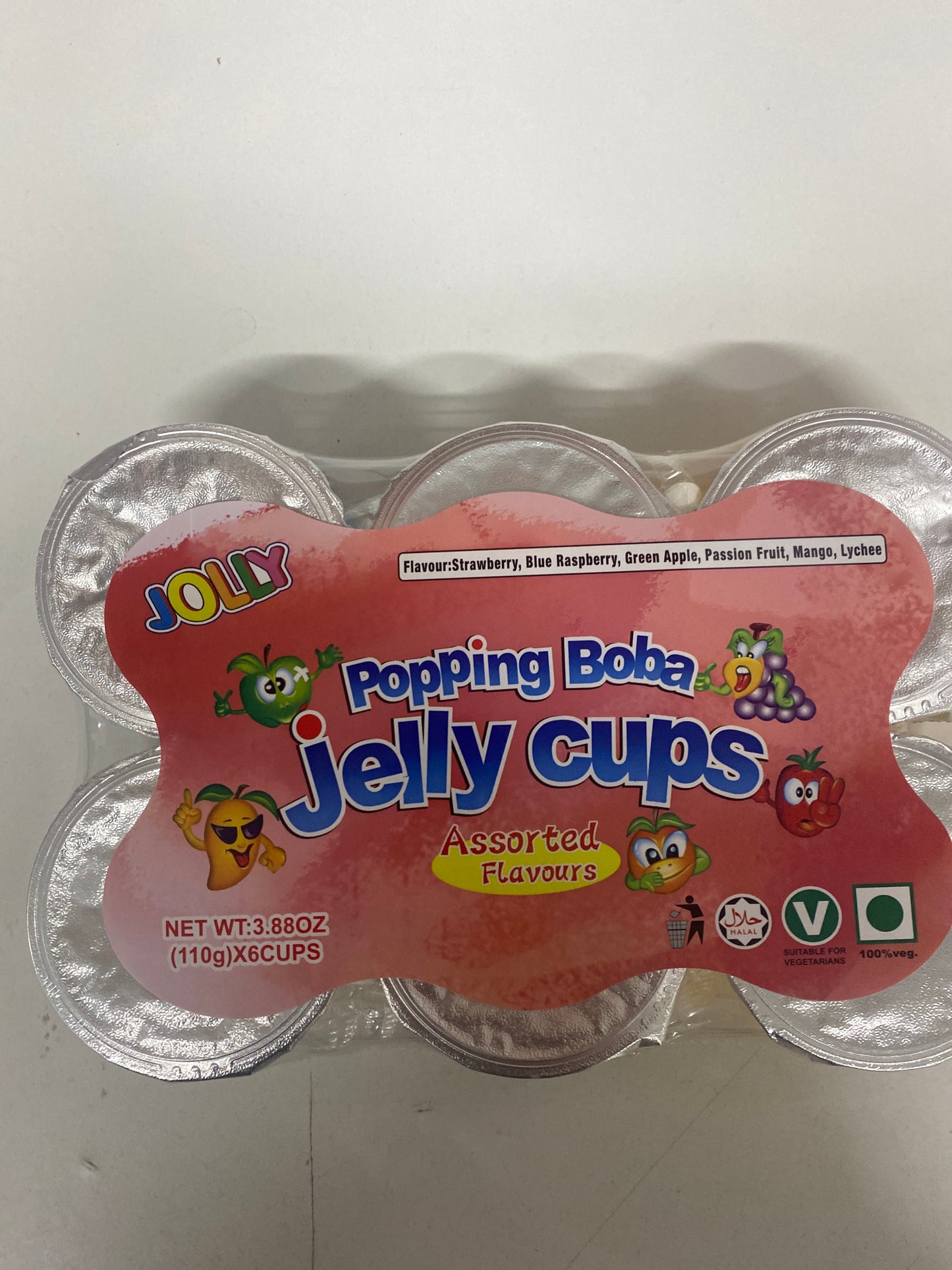 Popping Boba Jelly Cups 110 X 6 Cups