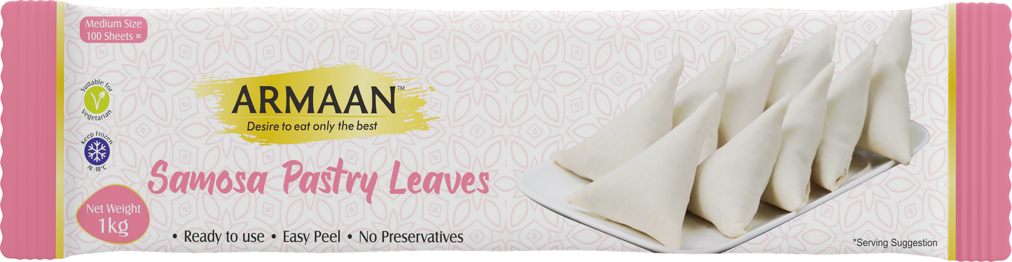 Armaan Samosa Pastry Leaves Wide 1kg