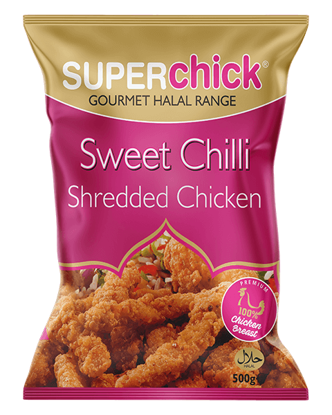 SuperChick Shredded Chicken 500g 2 for £9 BB:28/10/25
