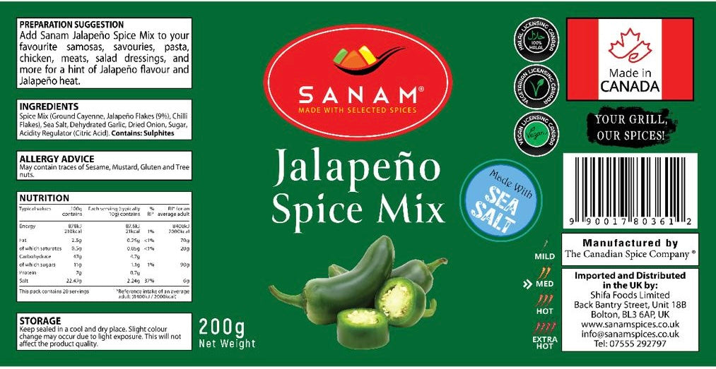 Sanam Jalapeno Spice Mix 200g