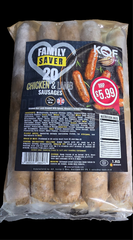 KQF Family Saver 20 Chicken & Lamb Sausage