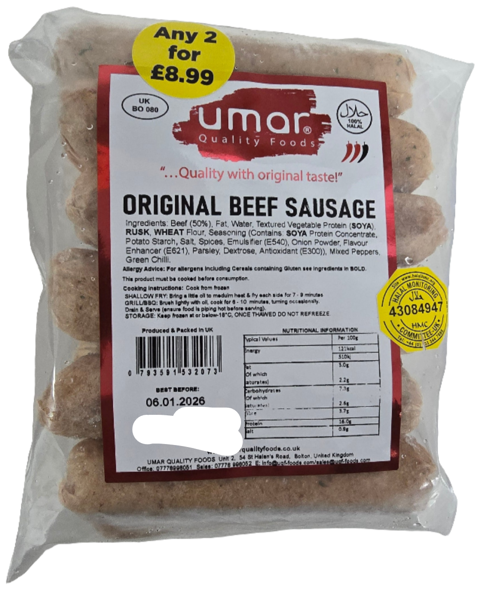 Umar Beef Sausages (HMC)