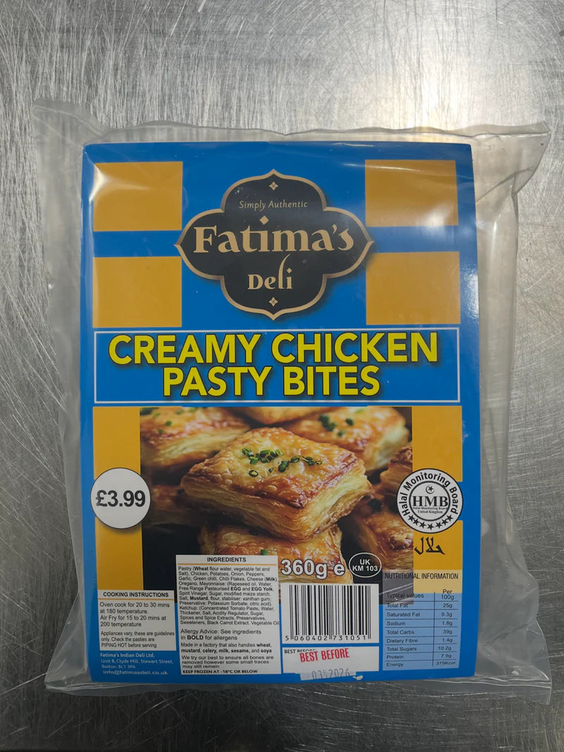 Fatimas Creamy Chicken Pasty Bites