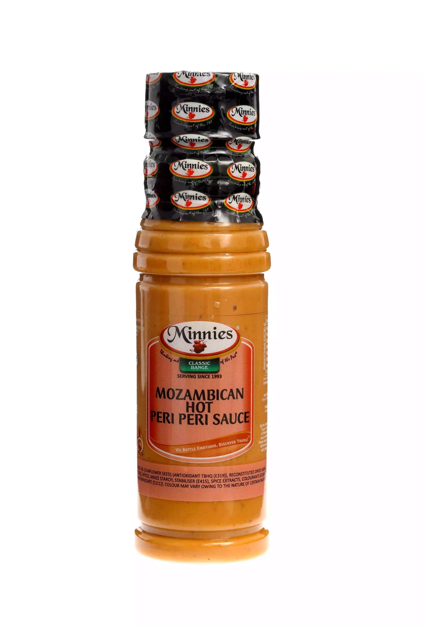 Minnies Mozambican Hot Peri Peri Sauce 250ml