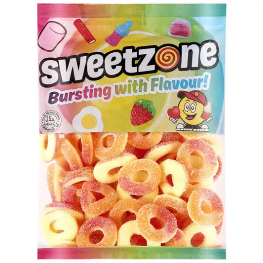 sweetzone peach rings 1kg bags