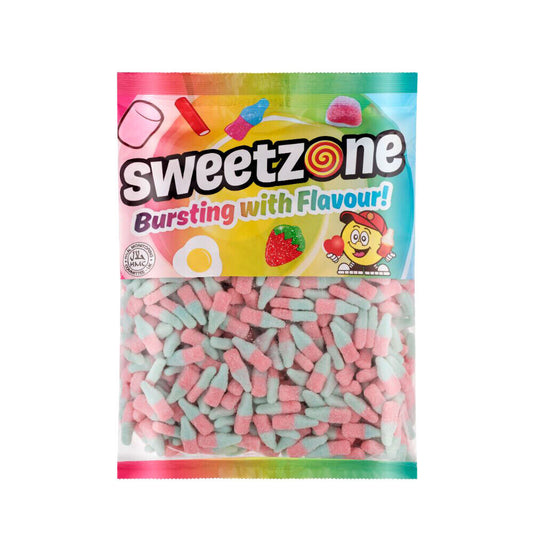 Sweetzone fizzy blue bottles 1kg bag