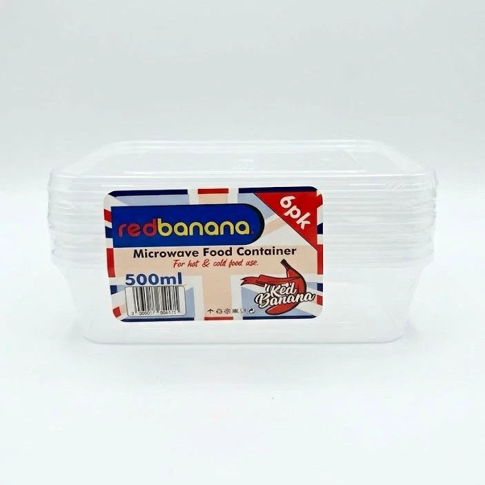 Red Banana Microwave Food Container 6PK