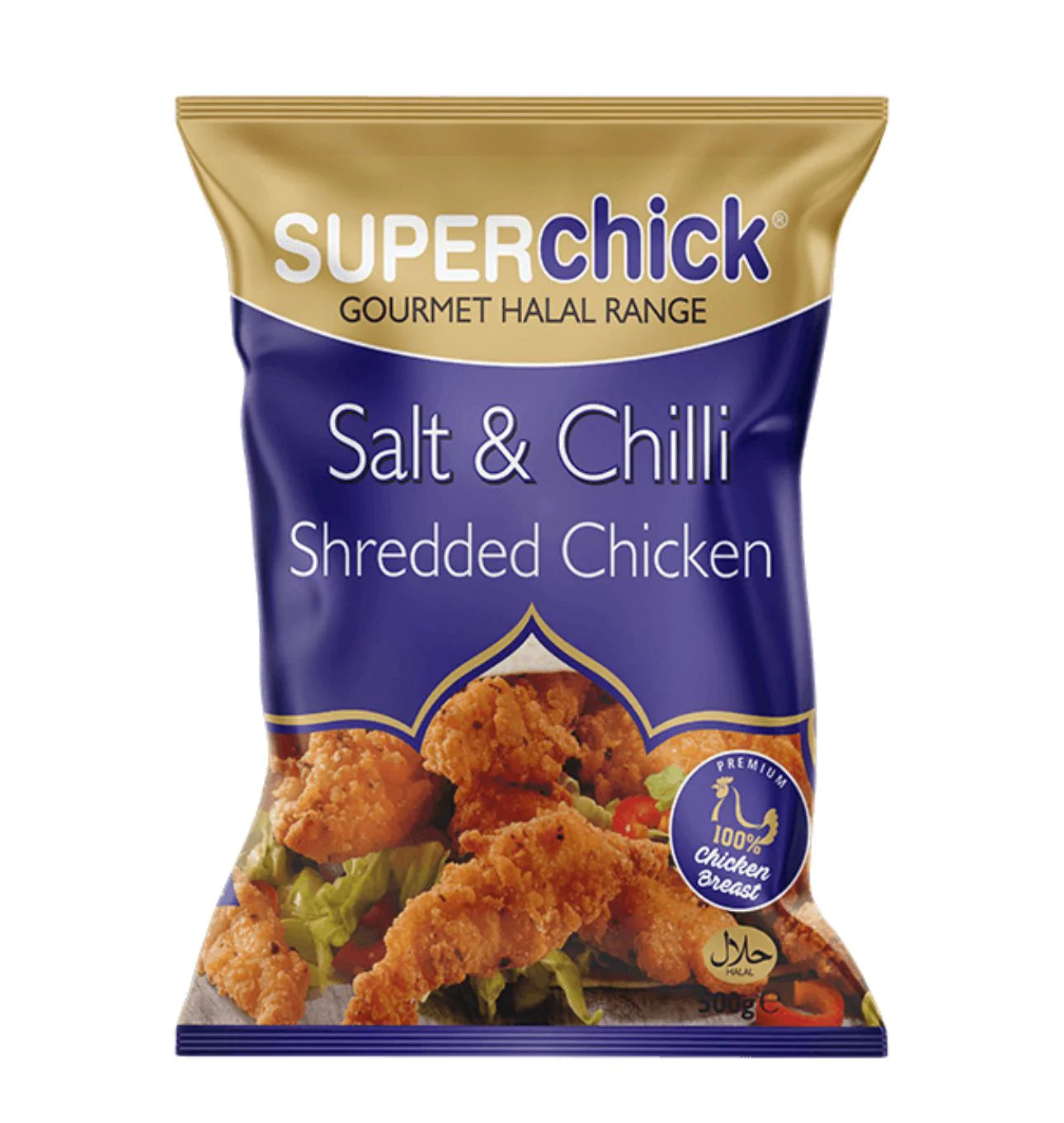 Superchick Salt & Chilli Shredded Chicken 500g