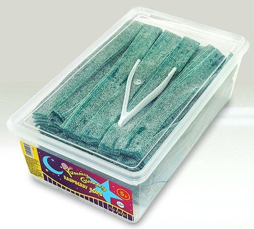 Yummy Gummy Raspberry Belts Tub