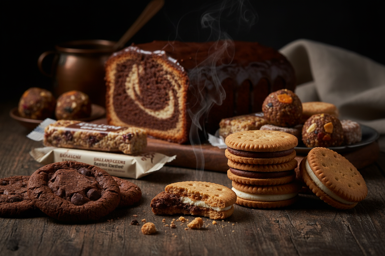 Biscuits, Cakes & Snacks