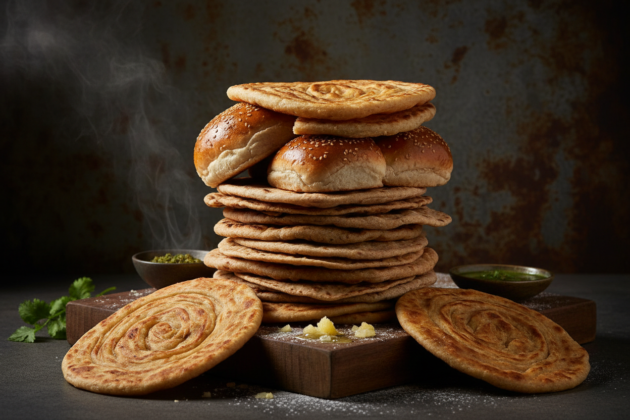 Parathas / Chappatis / Buns