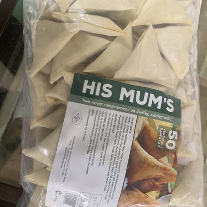 His Mums 50's Samosas 1600g 2 For £18