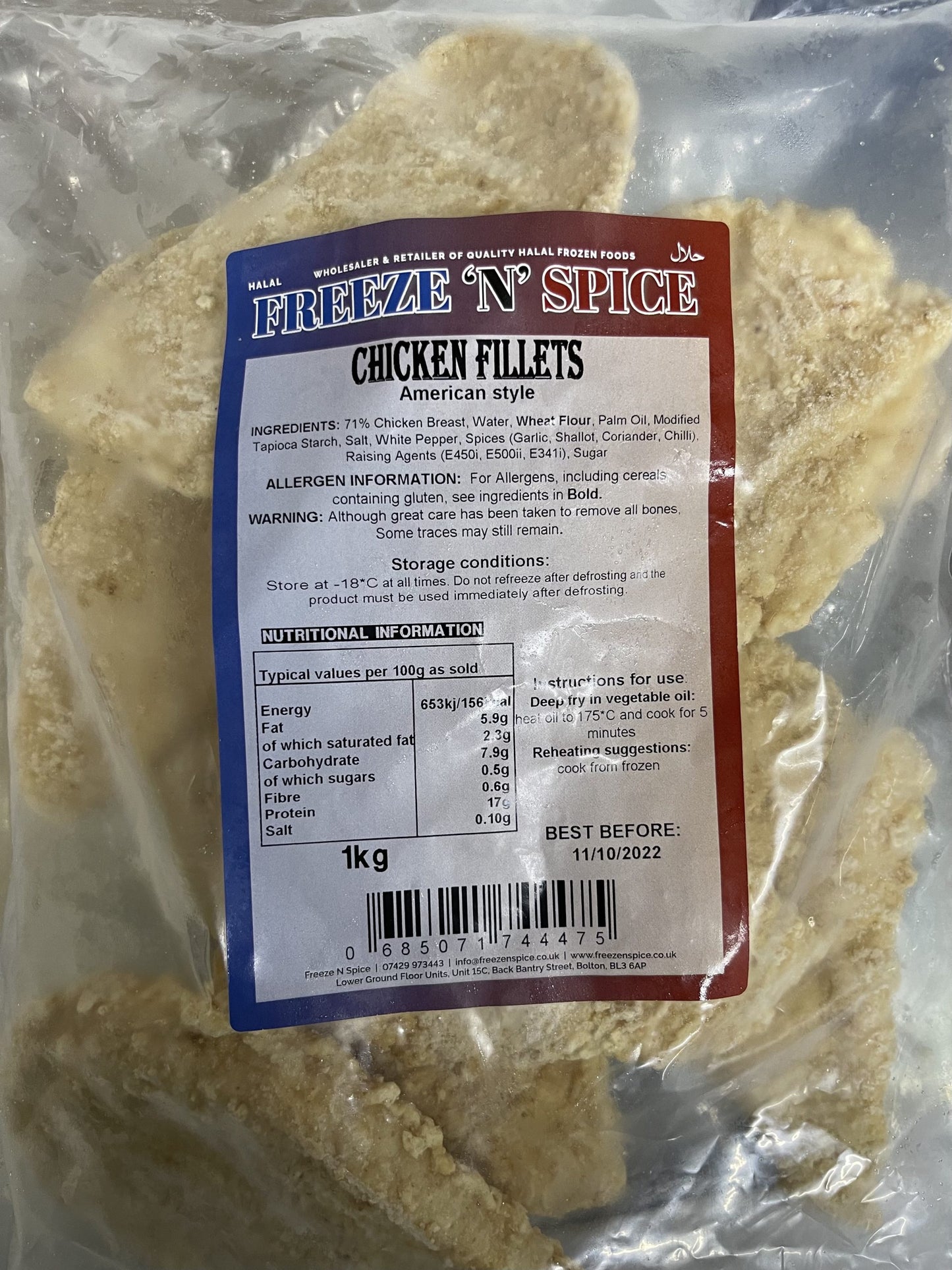 FnS Chicken Fillets American Style 1kg
