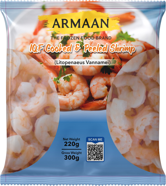 Armaan 100/200 Cooked & Peeled Shrimp 300g