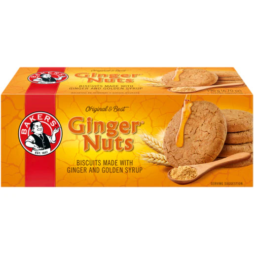 Bakers Ginger Nuts 190g