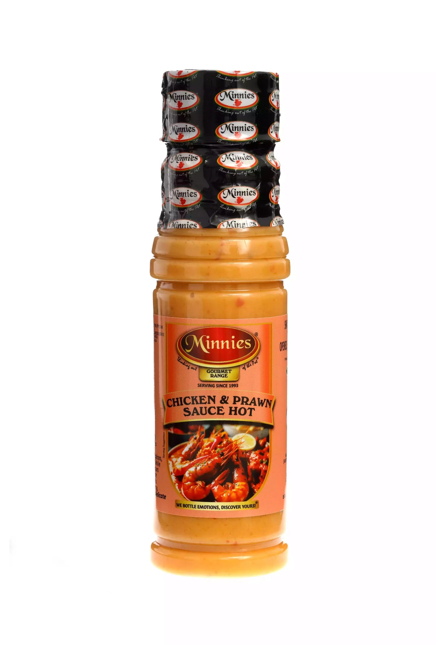 Minnies Chicken & Prawn Sauce Hot 250ml