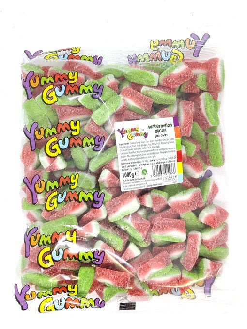 Yummy Gummy Watermelon Slices 1000g