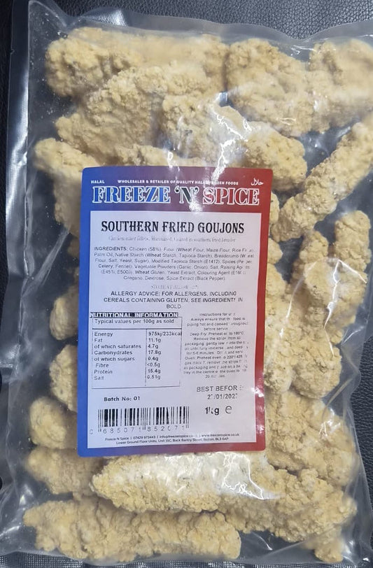Freeze N Spice - Southern Fried Goujons 1kg