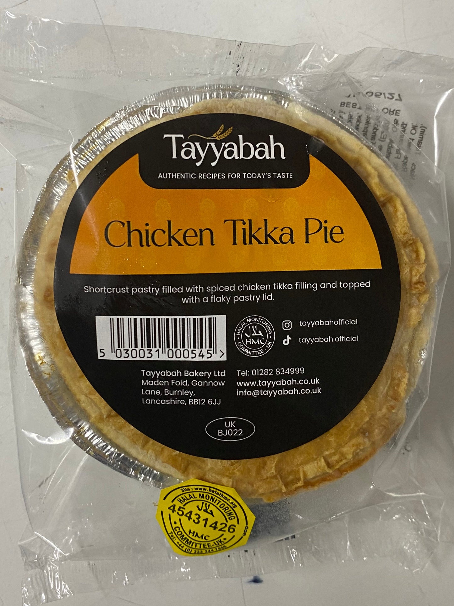 Tayyabah Chicken Tikka Pie
