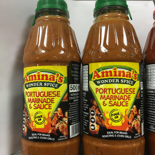 Aminas Wonder Spice - Portuguese Marinade &amp; Sauce (Pour on) 500 ml