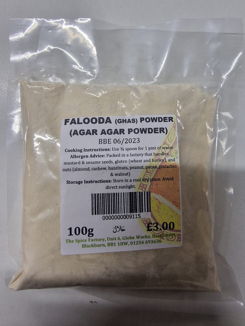 Spice Factory Falooda (Ghas) Powder 100g – Freeze N Spice