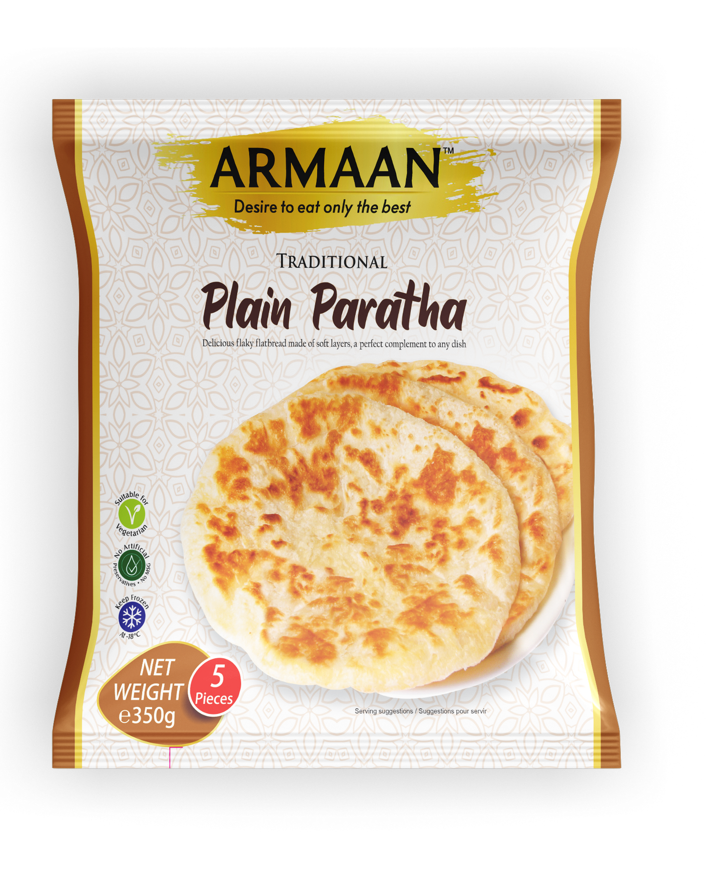 Armaan Plain Paratha 5pcs 350g