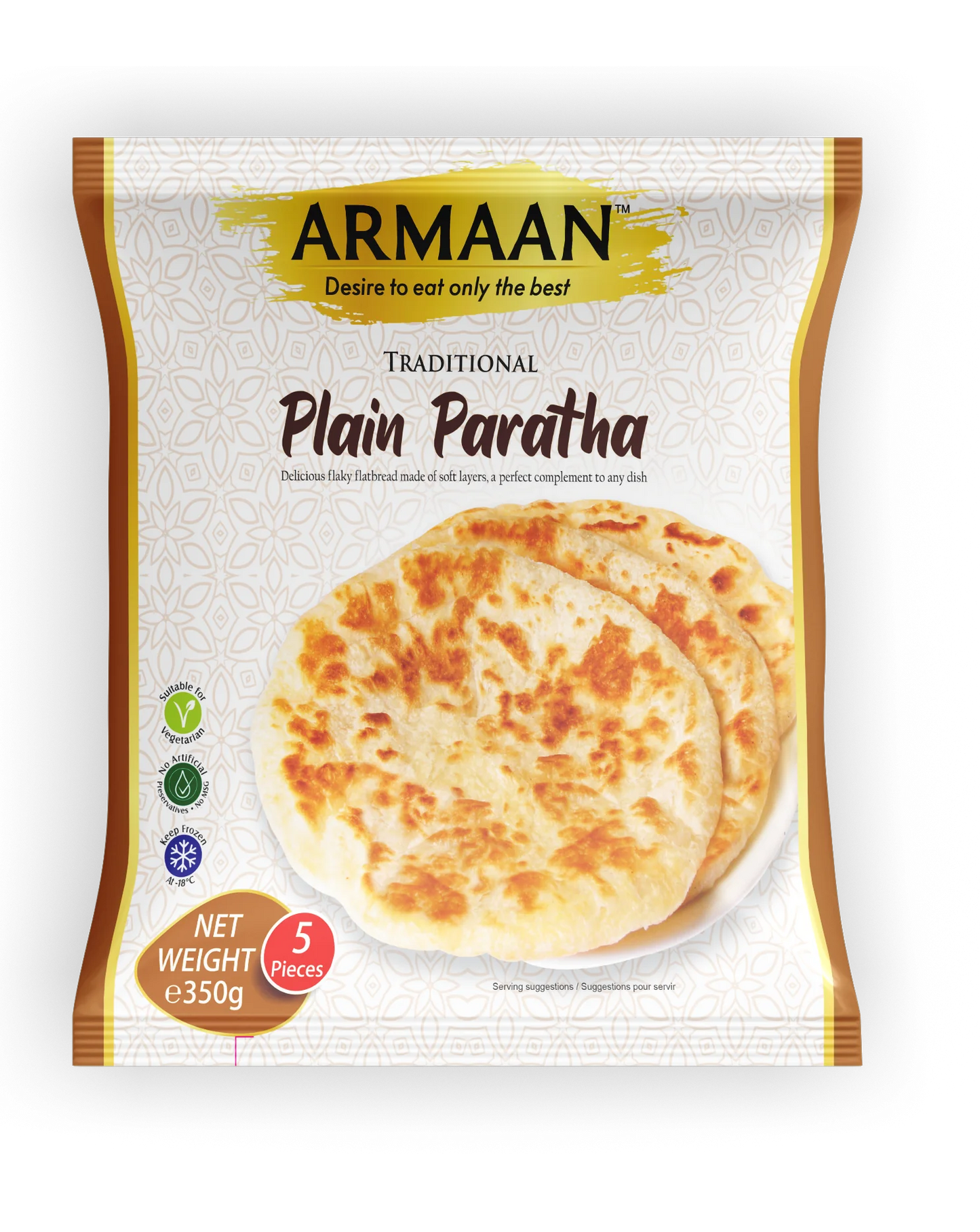 Armaan Plain Paratha 5pcs 2 for £2