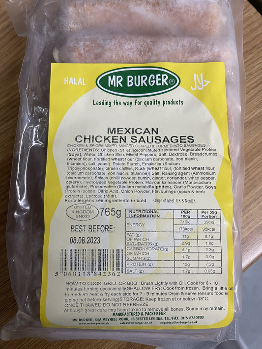 Mr Burger Mexi Sausages  - Chicken