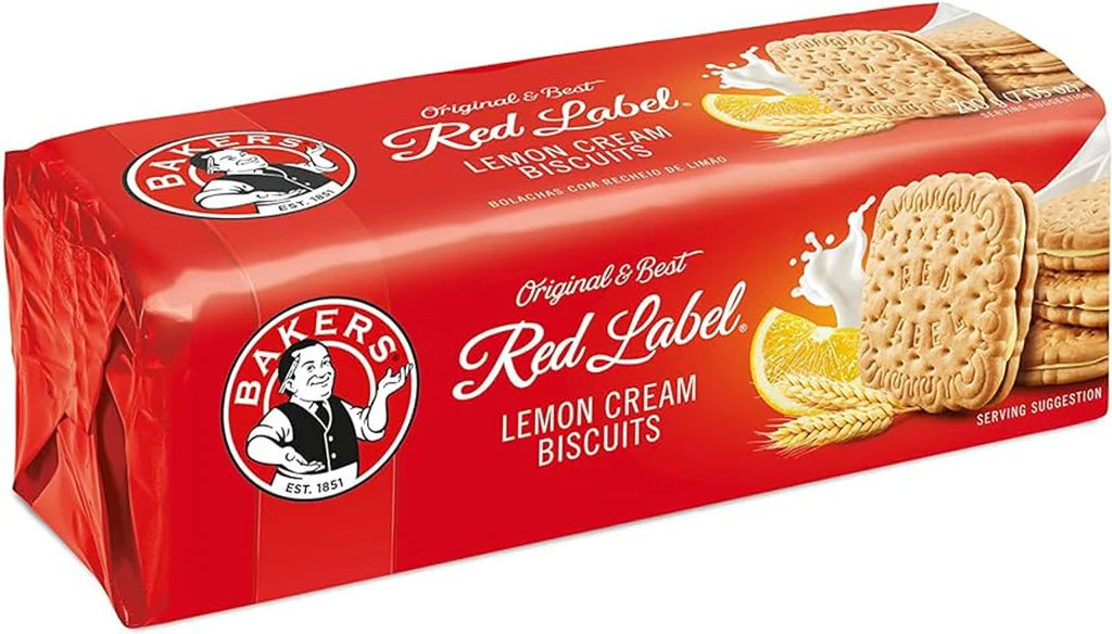 Bakers Red Label Lemon Creams Biscuits (200g)