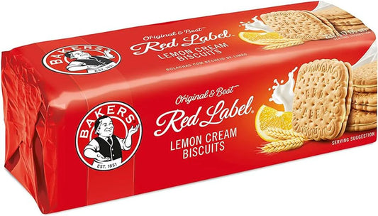 Bakers Red Label Lemon Creams Biscuits (200g)