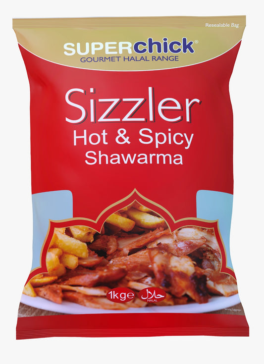 Superchick Sizzler Hot &amp; Spicy Shawarma 1kg