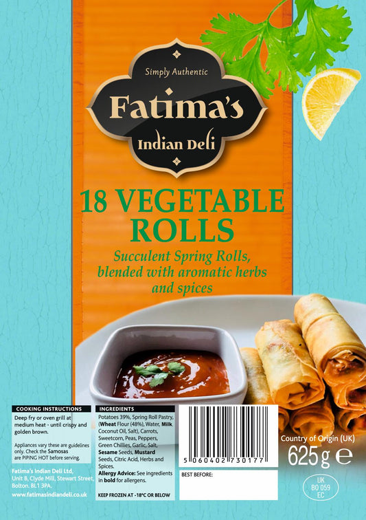 Fatima's Indian Deli Veg Rolls 18s