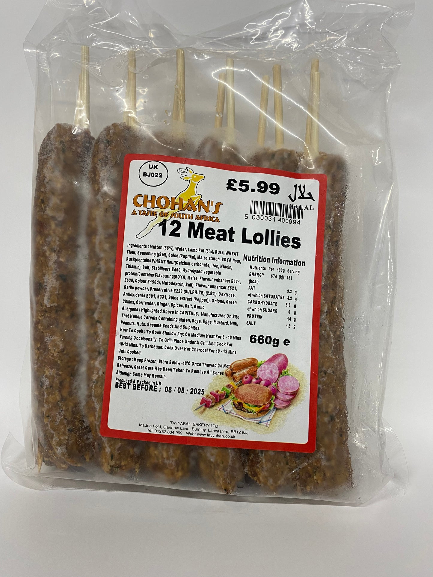 Chohan’s 12 Meat Lollipops