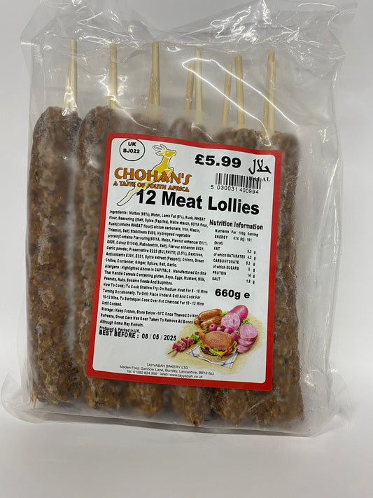 Chohan’s 12 Meat Lollipops