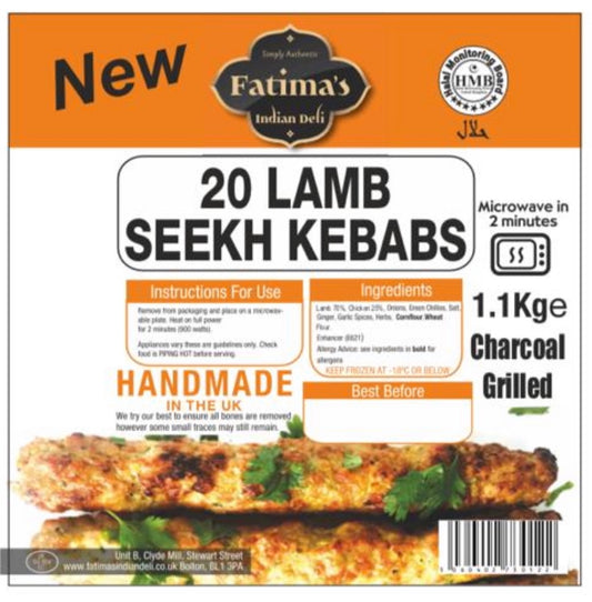 Fatimas Indian Deli Microwave Lamb Kebabs 20s