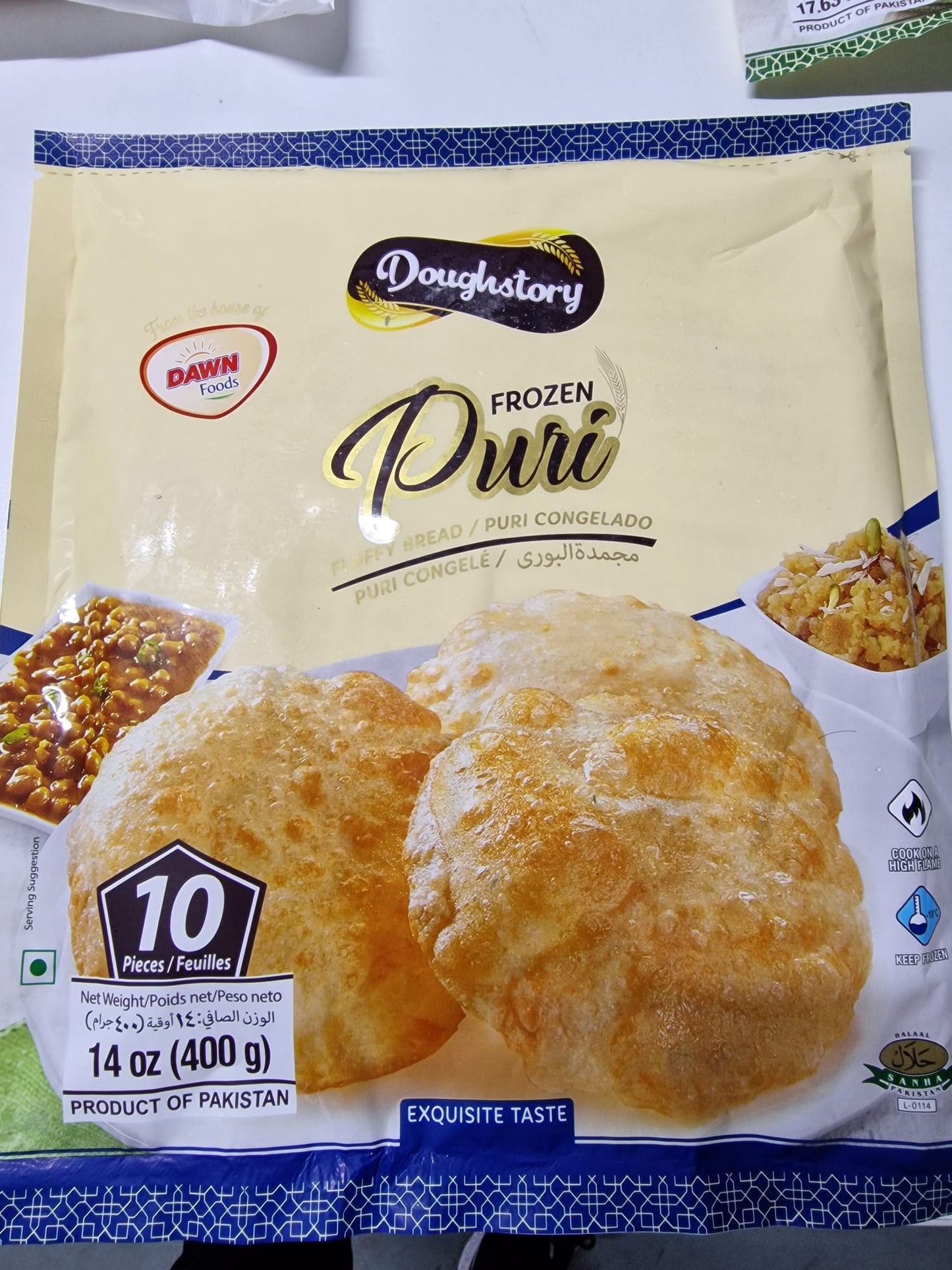 Doughstory Frozen Puri (10 Pieces)